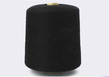 China El negro teñió el hilo de algodón orgánico regenerado para hacer punto modificada para requisitos particulares proveedor