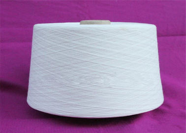 China Kniting/el poliéster que tejía hizo girar blanco del blanqueo del hilado con la fibra 100% de la Virgen proveedor